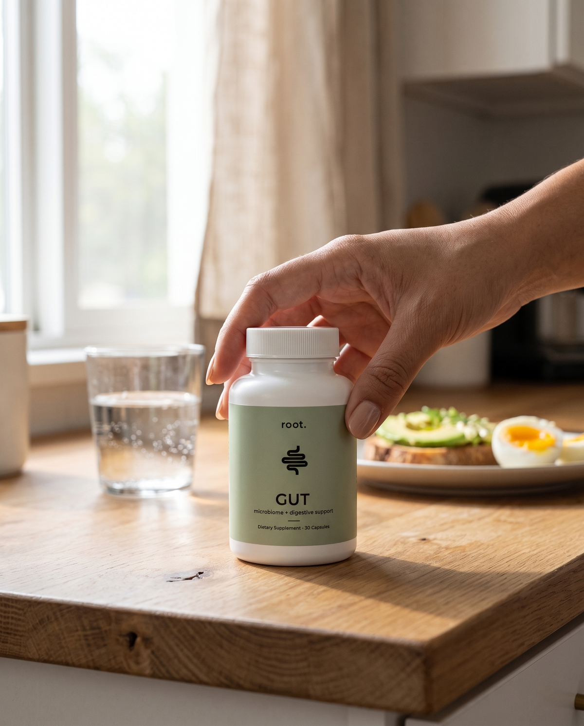DESIGNED TO SUPPORT A STEADIER GUT, DAY AFTER DAY.